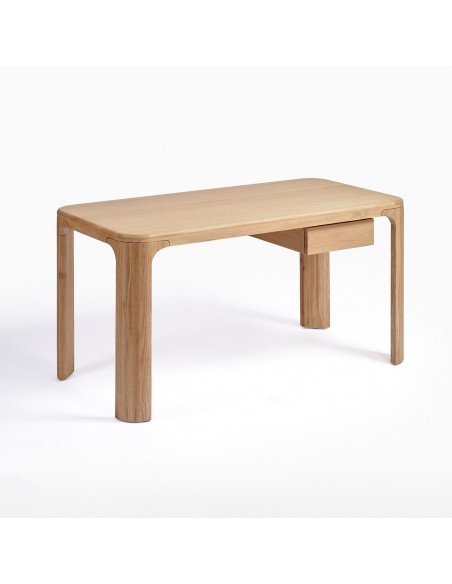 Escritorio de roble natural con cajón Escritorio de roble natural con cajón