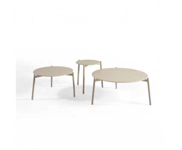 Mesa de centro mediana para exterior aluminio y cerámica Mesa de centro mediana para exterior aluminio y cerámica