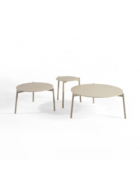 Mesa de centro para exterior aluminio y cerámica Mesa de centro para exterior aluminio y cerámica