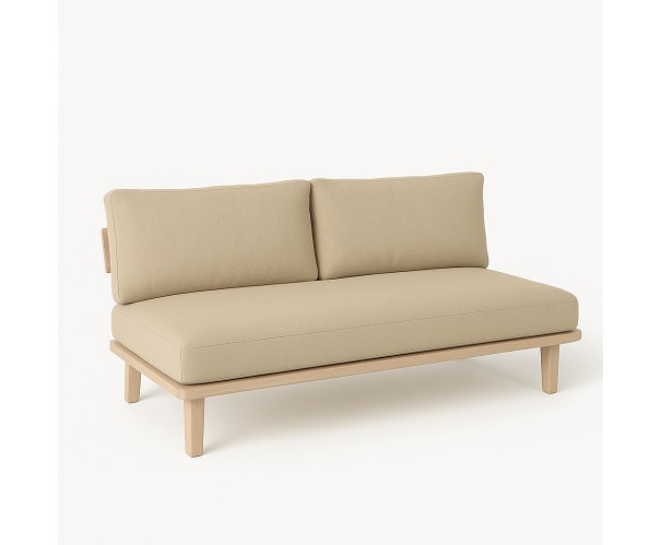 Módulo de sofa de teca y tapizado para exterior DIUM Módulo de sofa de teca y tapizado para exterior DIUM - Imagen 4