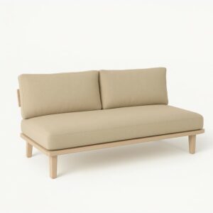 Módulo de sofa de teca y tapizado para exterior DIUM