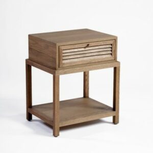 Mesita de noche acabado roble natural alto 60