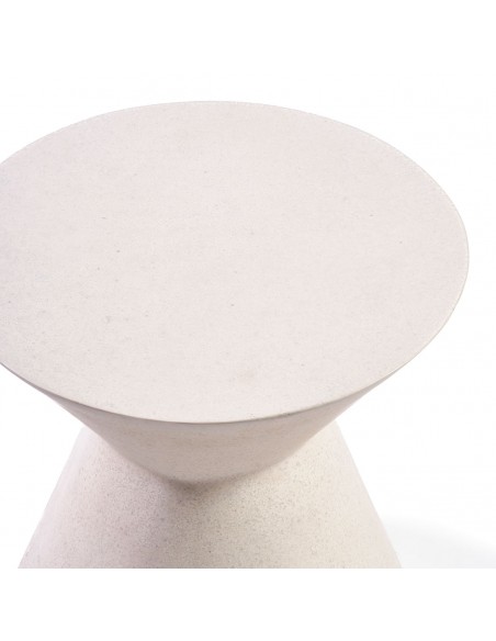 Mesa auxiliar fibra de vidrio cemento blanco Mesa auxiliar fibra de vidrio cemento blanco