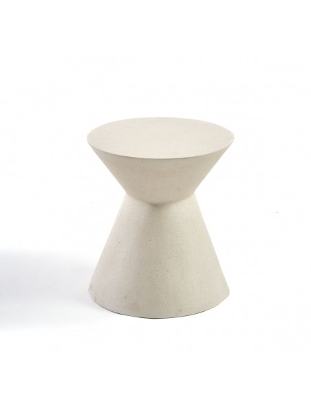 Mesa auxiliar fibra de vidrio cemento blanco Mesa auxiliar fibra de vidrio cemento blanco