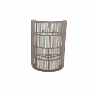 Pantalla para aplique de pared de cuerda sintética.