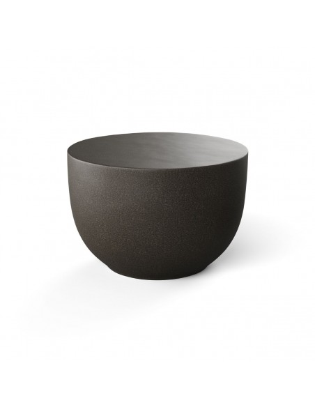 Mesa de centro pequeña fibra de vídrio color grafito Mesa de centro pequeña fibra de vídrio color grafito