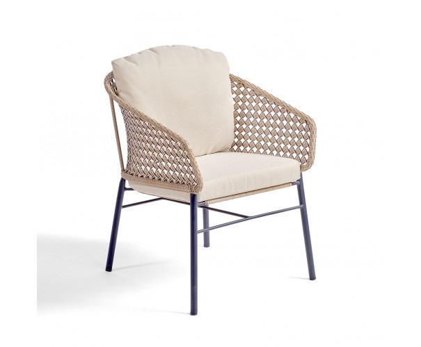 Sillón de metal y resina para exterior Sillón de metal y resina para exterior