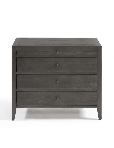 Cómoda acabado roble grisáceo 3 cajones y bandeja Cómoda acabado roble grisáceo 3 cajones y bandeja