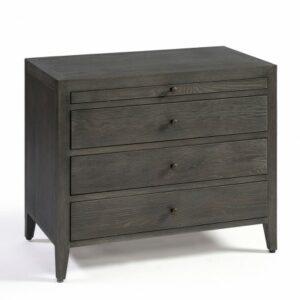 Cómoda acabado roble grisáceo 3 cajones y bandeja