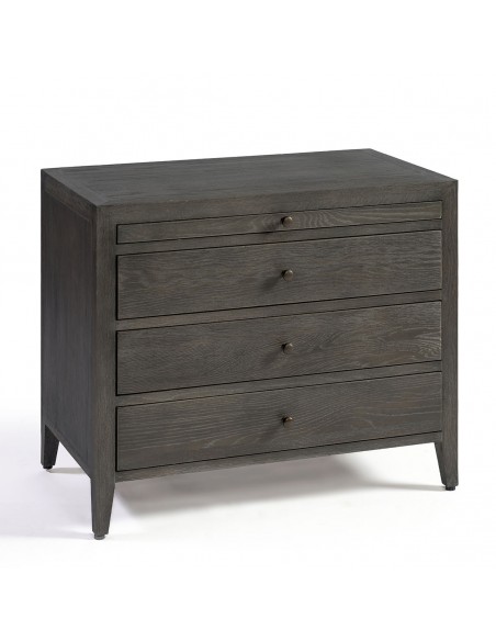 Cómoda acabado roble grisáceo 3 cajones y bandeja Cómoda acabado roble grisáceo 3 cajones y bandeja