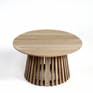 Mesa de centro de exterior con pata central palillería 65