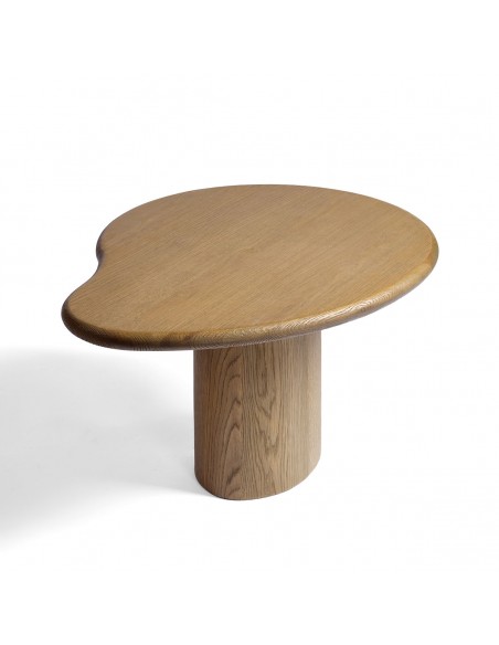 Mesa axuliar madera natural irregular Mesa axuliar madera natural irregular