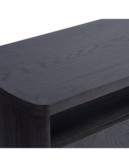 Aparador de TV roble black-brown, 4 puertas Aparador de TV roble black-brown, 4 puertas