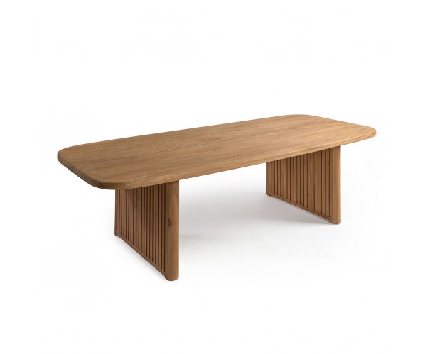 Mesa de teca para jardín color original Mesa de teca para jardín color original