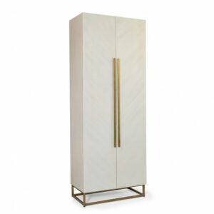 Armario de roble blanco grisáceo