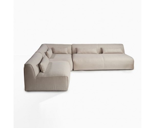 Sofá modular tapizado beige piedra Sofá modular tapizado beige piedra
