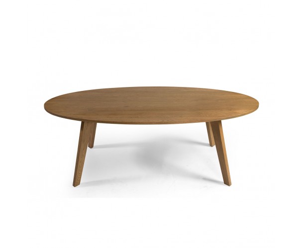 Mesa de comedor ovalada madera roble natural Mesa de comedor ovalada madera roble natural