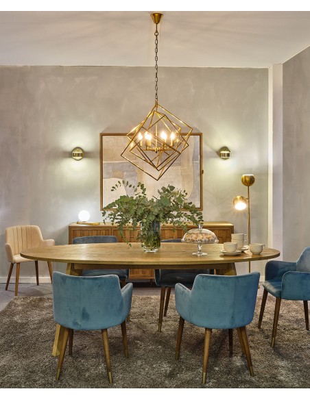 Mesa de comedor ovalada madera roble natural Mesa de comedor ovalada madera roble natural