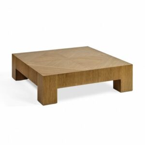 Mesa de centro cuadra acabado roble natural
