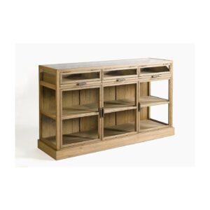 Aparador de roble bandejas extraibles y puertas Aparador de roble bandejas extraibles y puertas