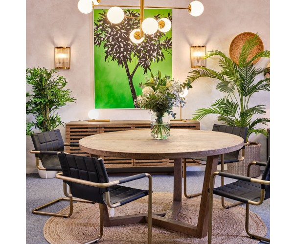 Aplique pared dorado envejecido y cristal Aplique pared dorado envejecido y cristal