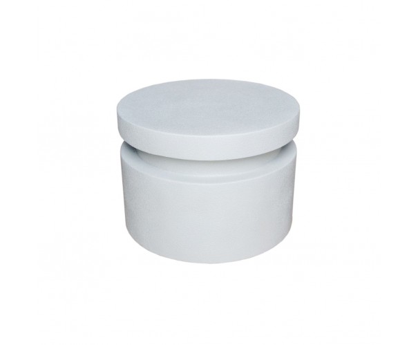 Mesa de centro de fibra de vidrio efecto cemento. Mesa de centro de fibra de vidrio efecto cemento.