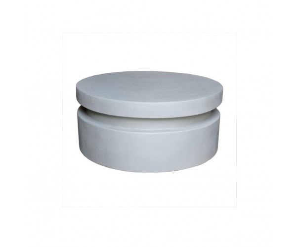 Mesa de centro de fibra de vidrio efecto cemento. Mesa de centro de fibra de vidrio efecto cemento.