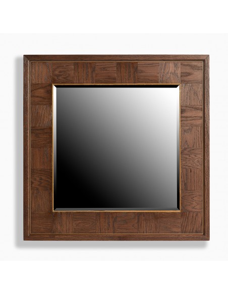 Espejo de madera y filo dorado Espejo de madera y filo dorado