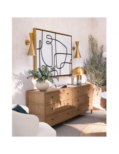 Lámpara aplique de pared dorado envejecido Lámpara aplique de pared dorado envejecido