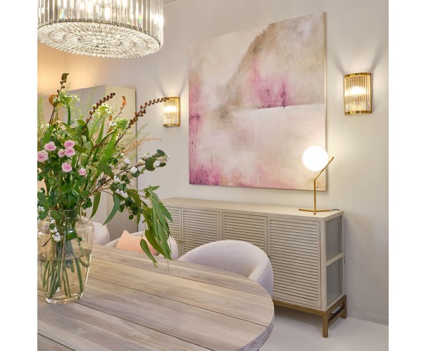 Lámpara cilindro cristal y metal negro Lámpara cilindro cristal y metal negro - Imagen 4