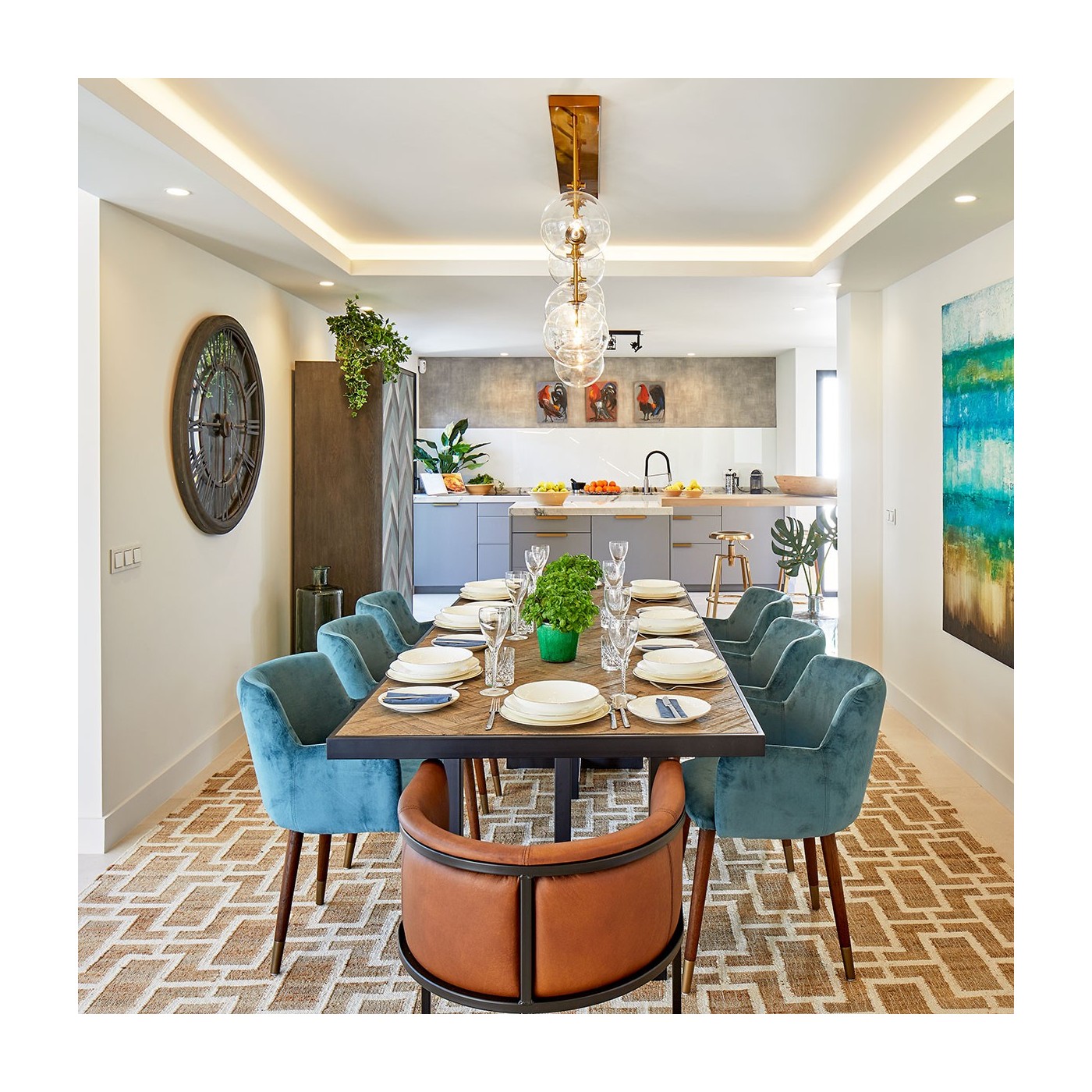 Mesa roble y metal Mesa roble y metal - Imagen 6