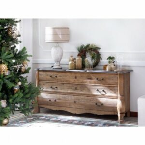 Comoda madera envejecida y piedra