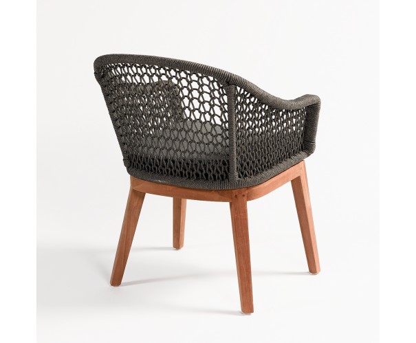 Sillón de teca y cuerda Sillón de teca y cuerda