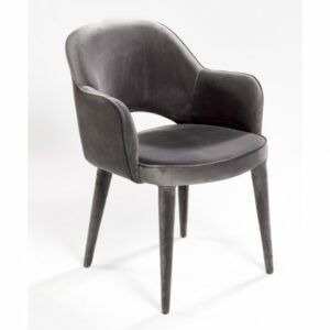 Sillón terciopelo gris Sillón terciopelo gris