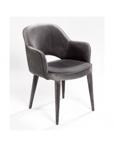 Sillón terciopelo gris Sillón terciopelo gris