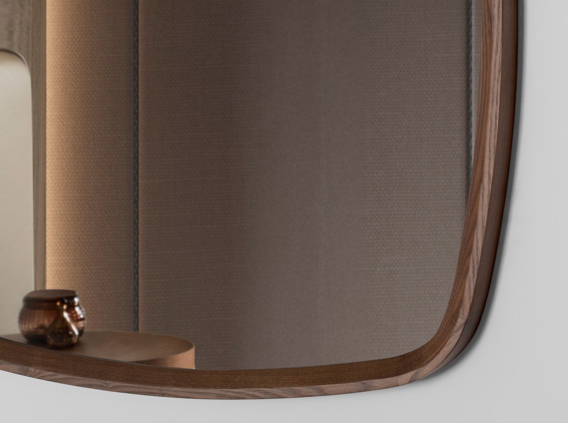 Espejo pared cuadrado nogal Espejo pared cuadrado nogal - Imagen 7