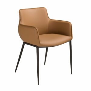 Silla polipiel marrón Silla polipiel marrón