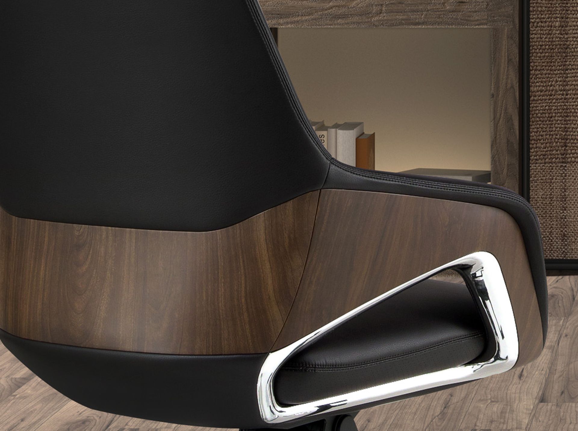 Silla oficina giratoria polipiel negro Silla oficina giratoria polipiel negro - Imagen 7