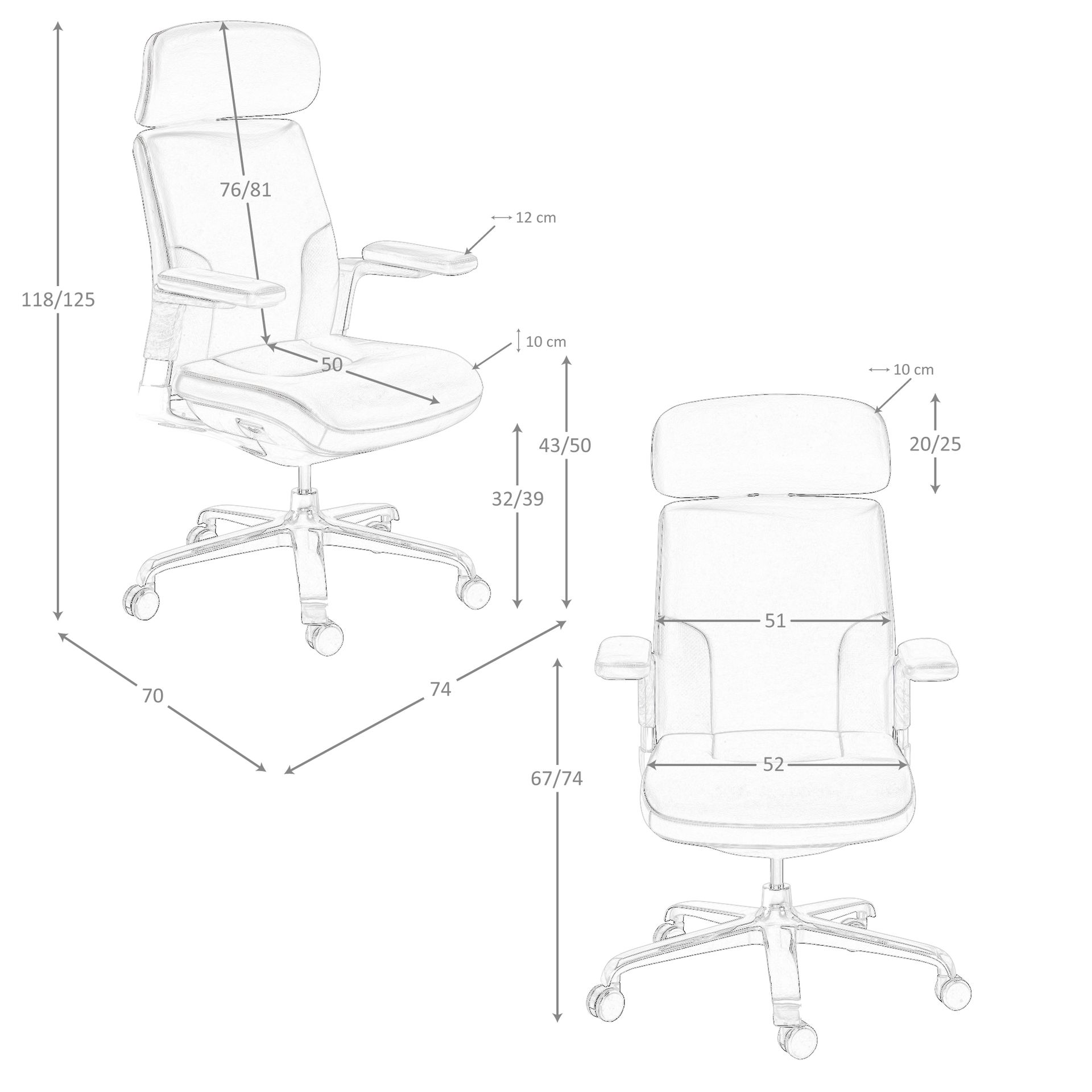 Silla oficina giratoria polipiel negro Silla oficina giratoria polipiel negro - Imagen 9