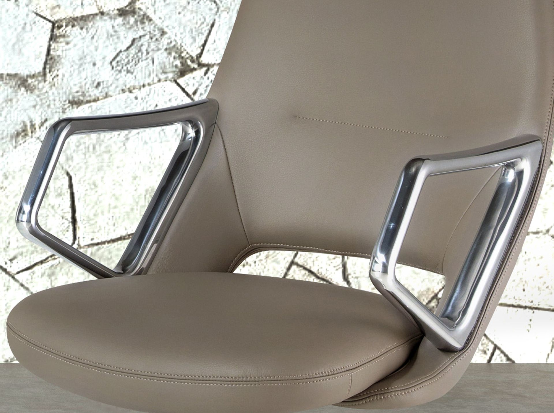 Silla oficina giratoria polipiel gris Silla oficina giratoria polipiel gris - Imagen 7