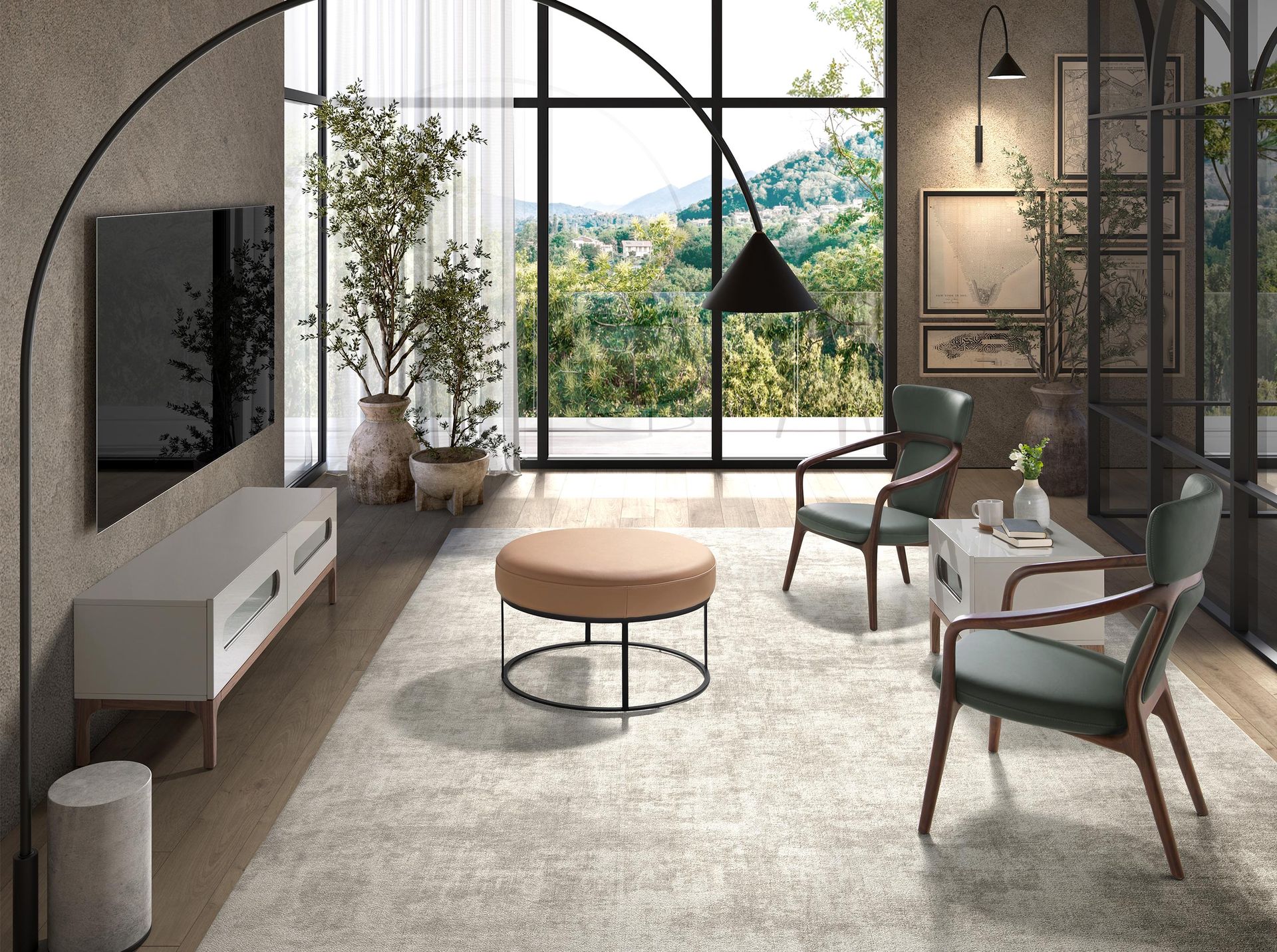 Sillón polipiel verde oscuro Sillón polipiel verde oscuro - Imagen 4