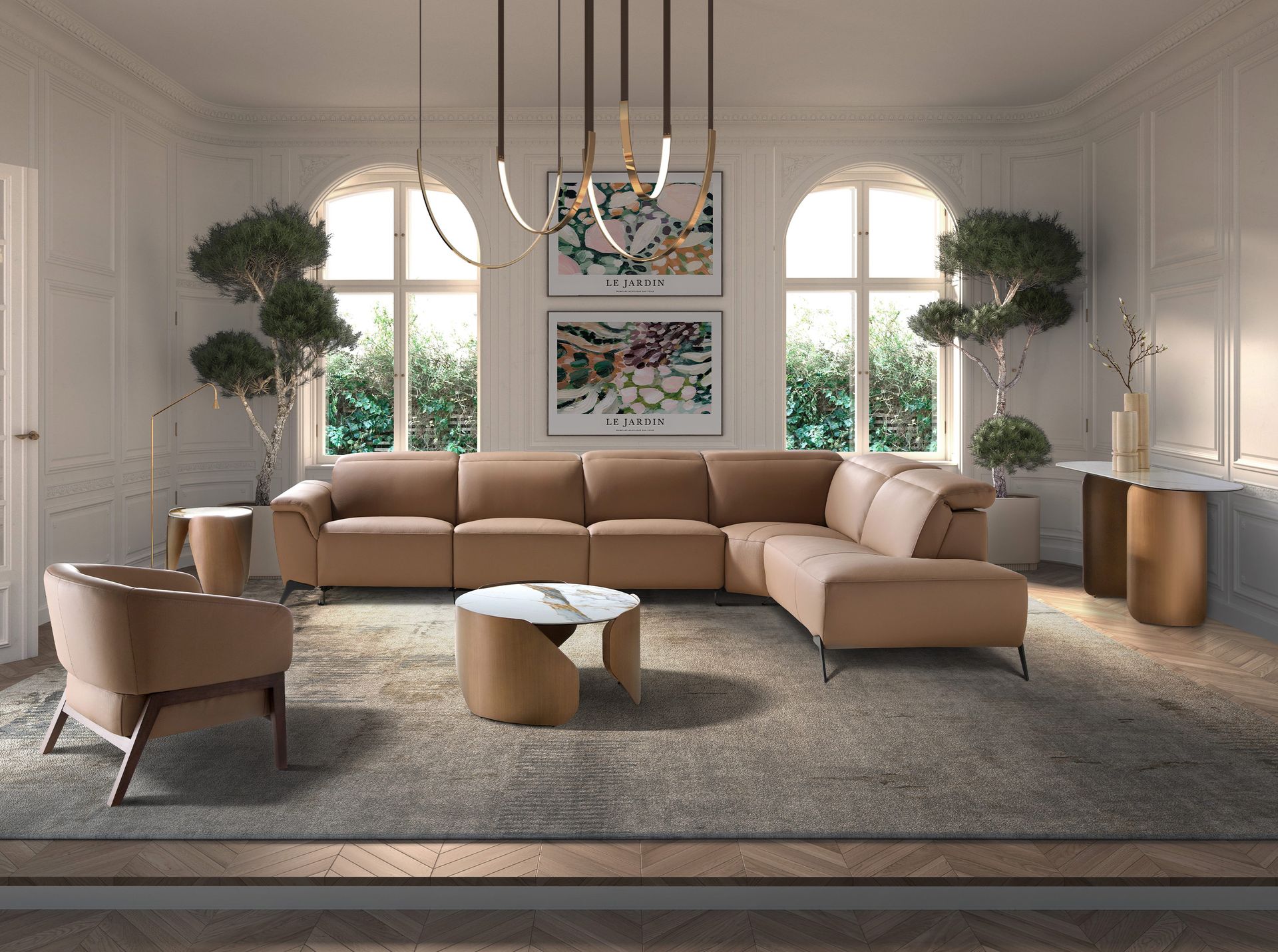 Sillón piel marrón Sillón piel marrón - Imagen 4