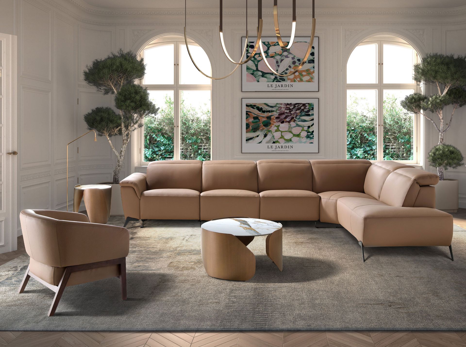 Sillón piel marrón Sillón piel marrón - Imagen 5