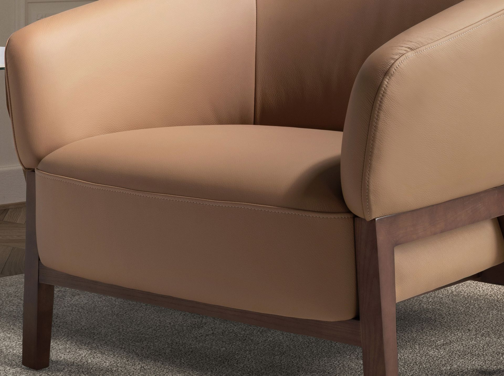 Sillón piel marrón Sillón piel marrón - Imagen 7