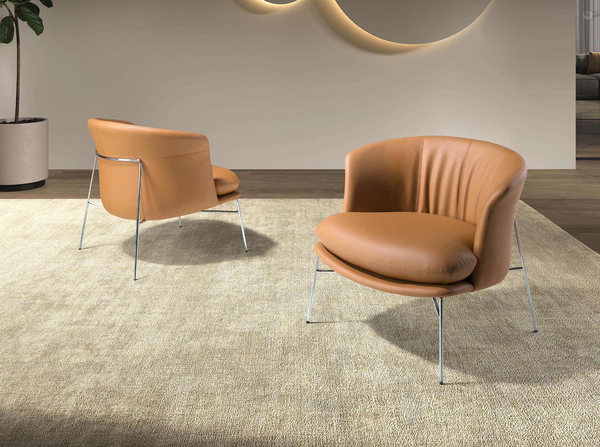 Sillón polipiel marrón Sillón polipiel marrón - Imagen 3