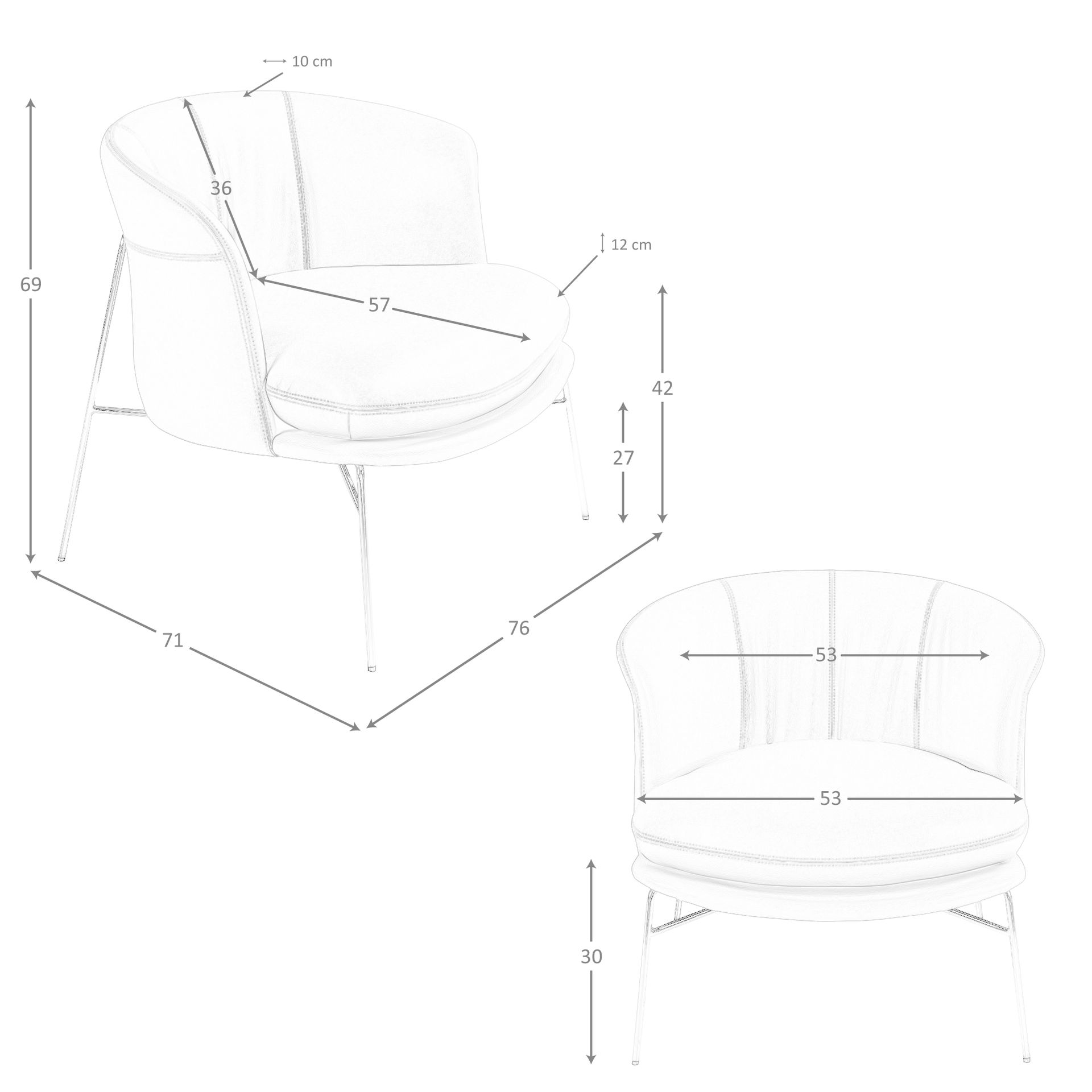 Sillón polipiel marrón Sillón polipiel marrón - Imagen 9