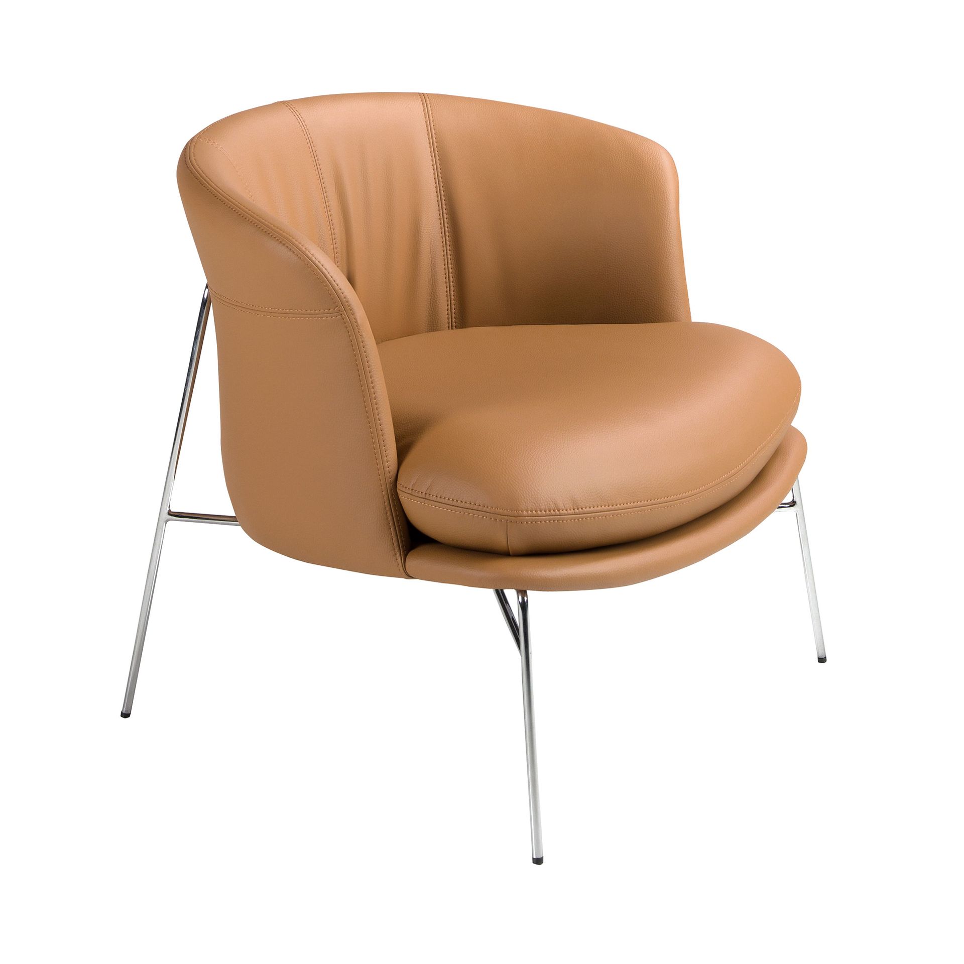 Sillón polipiel marrón Sillón polipiel marrón