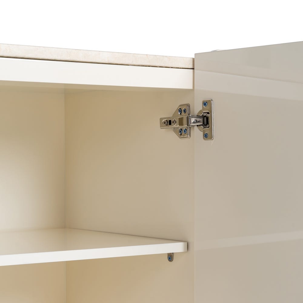 APARADOR LACADO CREMA MÁRMOL-DM SALÓN 160 X 45 X 75 CM APARADOR LACADO CREMA MÁRMOL-DM SALÓN 160 X 45 X 75 CM - Imagen 5