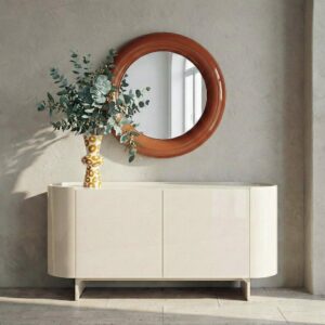 APARADOR LACADO CREMA MÁRMOL-DM SALÓN 160 X 45 X 75 CM