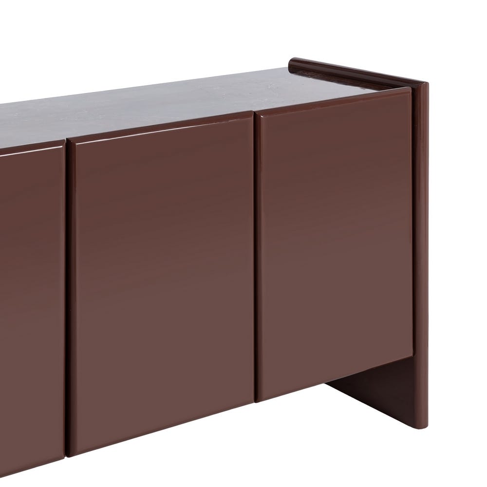 APARADOR LACADO GRANATE MÁRMOL-DM SALÓN 163 X 45 X 75 CM APARADOR LACADO GRANATE MÁRMOL-DM SALÓN 163 X 45 X 75 CM - Imagen 3